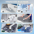 9-in-1 Cordless Electric Spin Scrubber — Clean Smarter, Not Harder